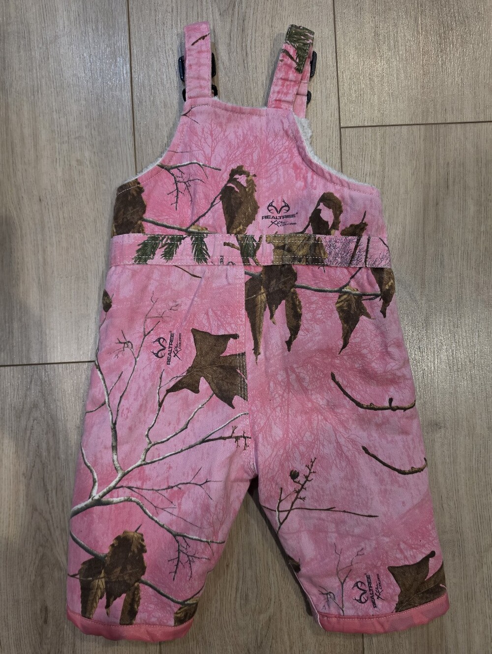 Berne Realtree Xtra Pink Camo Toddler Jacket & Bib Overalls Set 18M/12M - Picture 5 of 11